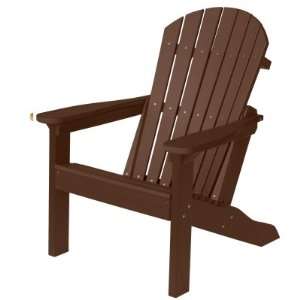  Comfo Back Adirondack Chair   Chocolate Brown Patio, Lawn 