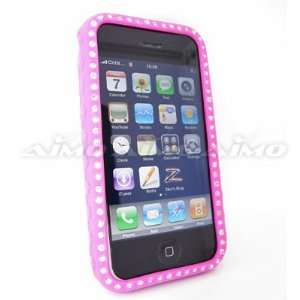  Apple iPhone 3G Premium Diamond Skin Case, Hot Pink 005 