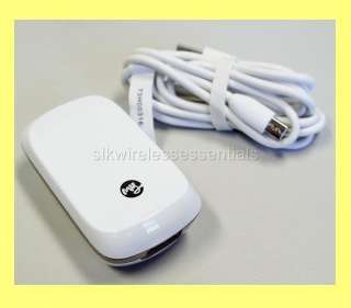 OEM T MOBILE MYTOUCH 3G WHITE USB CABLE+HOME CHARGER  