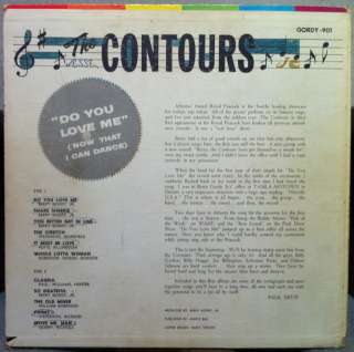 THE CONTOURS do you love me LP 1st GORDY 901 Poor  1962  