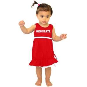   State Buckeyes Toddler Girls Scarlet Lonestar Dress