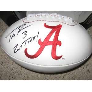 Trent Richardson Signed Autographed Alabama Logo Football
