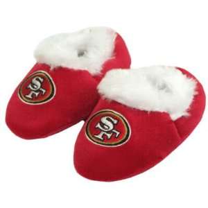 SAN FRANCISCO 49ERS OFFICIAL LOGO BABY BOOTIE SLIPPERS 6 9 MOS  
