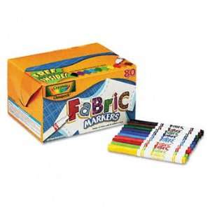  Crayola® Fabric Marker Classpack MARKER,FABRIC,80/ST,AST 