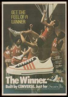 1975  The Winner Converse shoes photo vintage print ad  