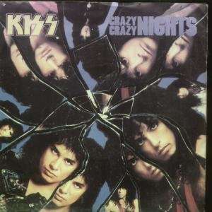   CRAZY CRAZY NIGHTS 7 INCH (7 VINYL 45) UK VERTIGO 1987 KISS Music