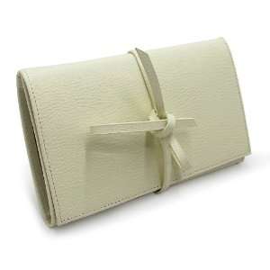    Morelle Audrey Leather Jewelry Envelope / Creamy White Jewelry