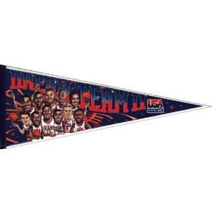 Dream Tream II   1990s USA Basketball Pennant  Sports 