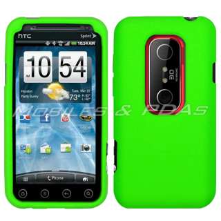   Silicone Case Skin Cover + 2x LCD Screen Guards Films for HTC EVO 3D