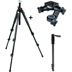  Manfrotto 190XPROB Tripod 056 (3025) Junior 3D Head Kit 