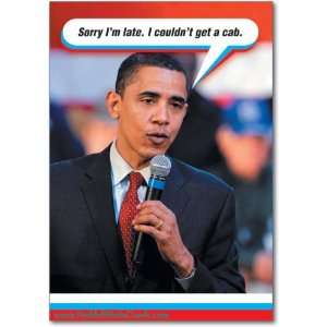  Funny Happy Birthday Card Obama Cab Humor Greeting Ron 