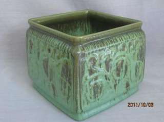 Cowan Pottery Square Vase or Planter Mark #8  