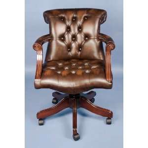  Admirals Style Leather Desk Chair