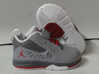 Nike Air Jordan CP3.v Gray Red Sneakers Infant Toddler Size 8.5  