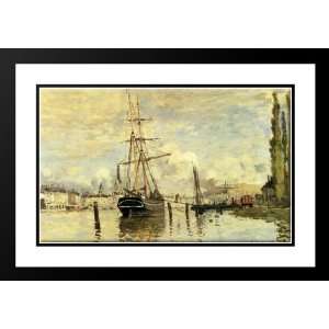   40x28 Framed and Double Matted The Seine At Rouen