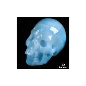    Gemstone 0.9 Larimar Carved Crystal Skull
