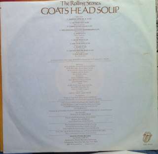 ROLLING STONES goats head soup LP Mint  COC 59101 1st Press W/poster 