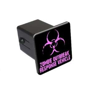 Zombie Outbreak Response Vehicle   Pink   2 Tow Trailer Hitch Cover 