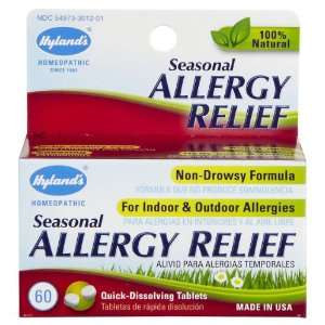  Hylands Seasonal Allergy Relief Quick Dissolve Tabs 