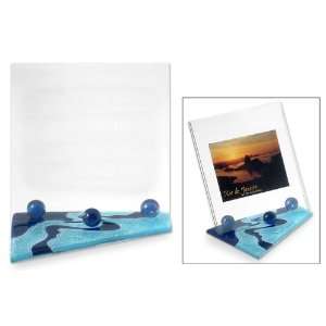  Glass picture frame, Marbled Seascape