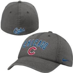  Nike Chicago Cubs Grey Dinger Swoosh Flex Fit Hat Sports 
