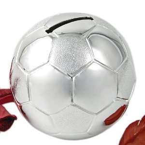    Sms Gifts Silver Plated Football Money Box