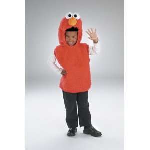  Toddlers Seasame Street Elmo Vest Costume   Red   Size 3T 