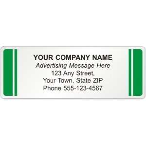  Advertising Label Clear (Back Adhesive), 3.5 x 1.25 