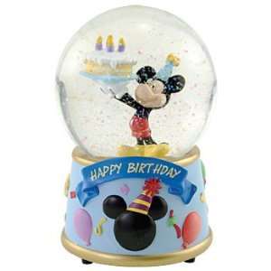  Disney Mickey Mouse Musical Birthday Water Globe