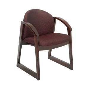  Safco Urbane Mahogany Reception Chair w/ Arms Office 