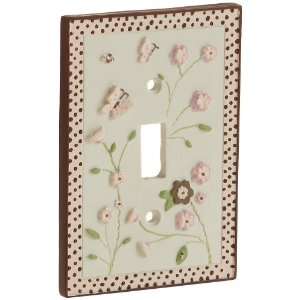  Carters Love Bug Switch Plate Cover, Pink/Choc, 4 X 4.5 