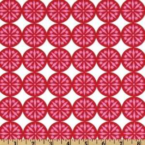  44 Wide Michael Miller Snow Dot Red Fabric By The Yard 