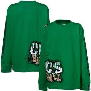   Youth Kelly Green Scrabble Long Sleeve T shirt