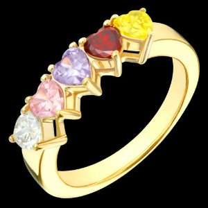Ellea  Elegant Gold Family Ring   Custom Made to your specifications