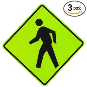 , Inc. 9830.11203 Pedestrian Crossing Sign 3M Diamond Grade Ultra 