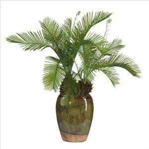  NearlyNatural 4712 Silk Cycas Plant with Glazed Vase in 