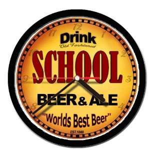  SCHOOL beer and ale cerveza wall clock 