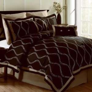  Victoria Classics CYS 8CS IN BK Wave Embroidery 8 Piece 