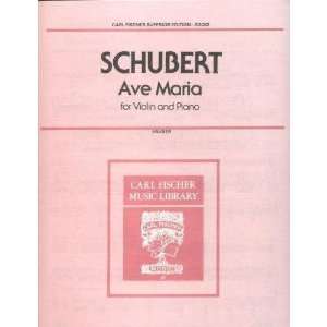  Schubert, Franz   Ave Maria D. 839. For Violin and Piano 