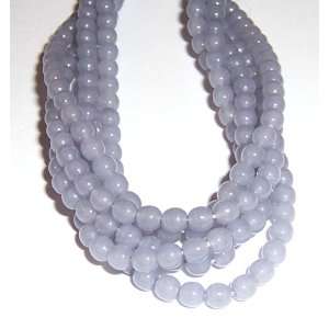  4mm Round Czech Glass Druk Beads   100pc Opal Purple 