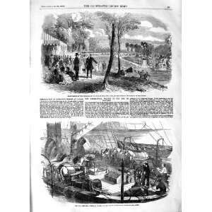    1854 Bois De Boulogn Paris Emperor Artillery Horses