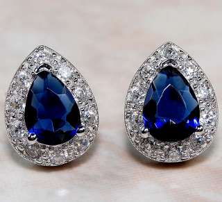 Sapphire(Man Made Stone of The Highest Quality),White Topaz & 925 