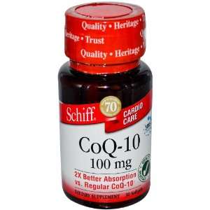  Schiff Antioxidants CoQ 10 Enzyme 100 mg 30 softgels 