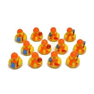  Construction Themed Rubber Duckies (1 dz) Toys & Games