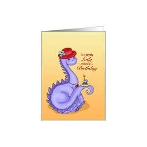 Lil Miss Red Hat   Ladies 61st Birthday Card Card Toys 