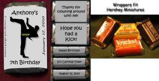   BIRTHDAY Miniatures CANDY Wrappers Personalized Party Favors  