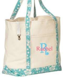 Large Personalized Canvas Tote Bag Beach Wedding Favor  