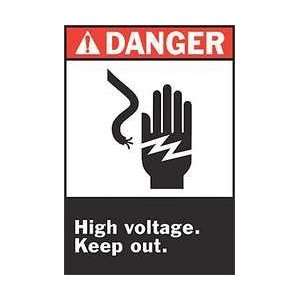  Danger Sign,14 X 10in,r And Bk/wht,eng   BRADY Everything 