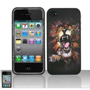  Rubberized Tiger Design for Iphone4 Cell Phones 