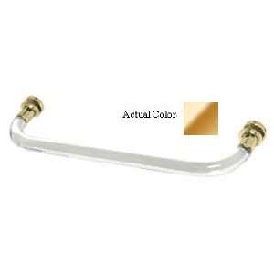 Mirart Acrylic Smooth 6 Single Sided Towel Bar with 24k Gold Plated 